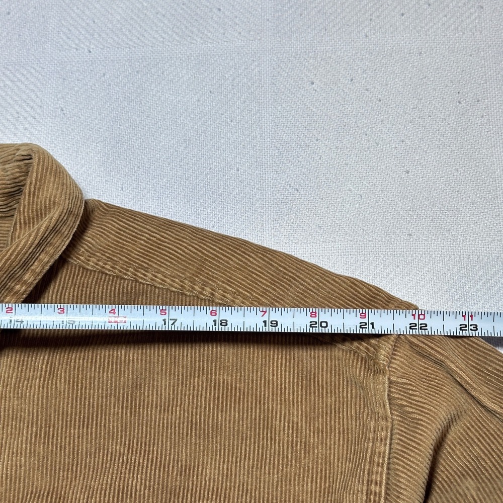 Vintage 90s Planet Mars Snickers Button Up Shirt Mens XL Corduroy Caramel Brown - Picture 9 of 11
